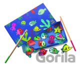 Drevená magnetická hra: Farebné rybky