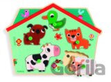 Vkladacie puzzle so zvukom: Zvieratká pri dome