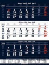 Tříměsíční kalendář 2010