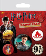 Placky Harry Potter: Gryffindor set 5 kusov