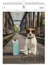Luxusní dřevěný kalendář 2020: Dog