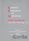Regesta Bohemiae et Moraviae aetatis Venceslai IV. V/I/1 (1378 dec.-1419 aug. 16.)