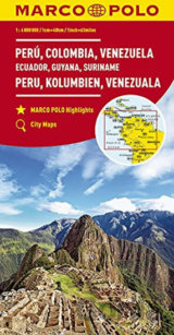 Peru, Kolumbie, Venezuela, Ecuador  1:4M