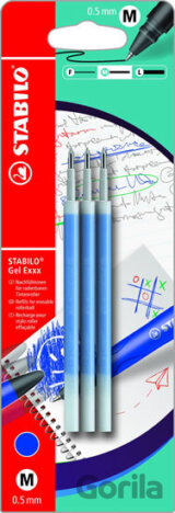 STABILO Gel Exxx náplň modrá 3 ks