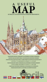 Praktická mapa centra Prahy s 69 ilustracemi historických památek (zelená)