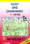 Tatry, Spiš, Zamagurie - mapa turistických zaujímavostí č. 8