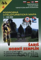 Šariš, Horný Zemplín 1:100 000 - cykloturistická mapa č. 4
