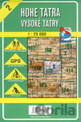 Hohe Tatra/Vysoké Tatry 1:25 000 - turistická mapa č. 2