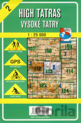 High Tatras/Vysoké Tatry 1:25 000 - turistická mapa č. 2