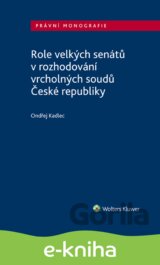 Role velkých senátů v rozhodování vrcholných soudů České republiky