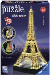 Puzzle noční edice 3D - Eiffelova věž