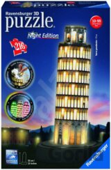 Puzzle noční edice 3D - Šikmá věž v Pise