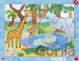 Puzzle deskové - Zvířátka v ZOO