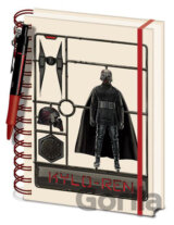 Poznámkový blok A5 s perom Star Wars IX: Airfix Kylo