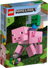 LEGO Minecraft 21157 Veľká figúrka: Prasa a malé zombie