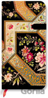 Paperblanks - Filigree Floral Ebony - SLIM - linajkový