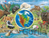 Puzzle MAXI - Zvířata Severní Ameriky/90 dílků