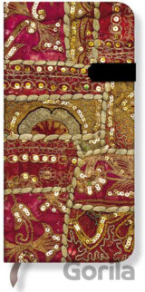 Paperblanks - Sequined Ruby - SLIM - linajkový