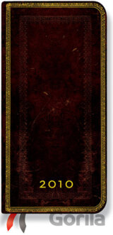 Paperblanks - Diár 2010 (týždenný, verso) - Black Moroccan - SLIM
