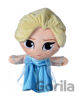 Plyšová maňuška Elsa (modré šaty) - Frozen