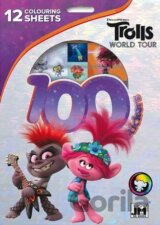100 samolepek s omalovánkovými listy: Trollové 2