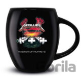 Čierný keramický oválny hrnček Metallica: Master Of Puppets