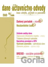 Dane, účtovníctvo, odvody (DUO) 4-5/2020