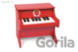 Drevený klavír pre deti Confetti červený