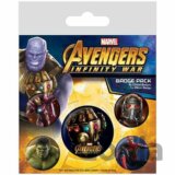 Sada odznakov Avengers: Infinity War, 5 ks