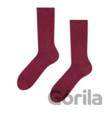Ponožky z recyklovanej bavlny Burgundy