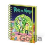 Zápisník Rick and Morty - Portal, kroužková vazba