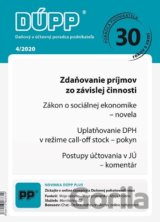 DUPP 4/2020 Zdaňovanie príjmov zo závislej činnosti