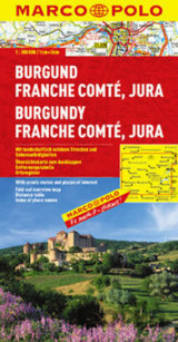 Burgund, Franche Comté, Jura  mapa 1: 300 MD