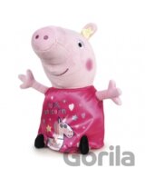 Plyšové prasiatko Peppa - ružové s jednorožcom - Magic