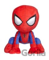 Plyšový Spiderman červený skrčený