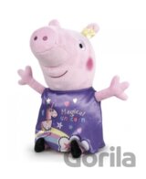 Plyšové prasiatko fialové s jednorožcom - Prasiatko Peppa Magic