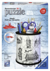 3D puzzle Stojan na tužky - Kresba Prahy