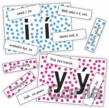 Slabiky měkké a tvrdé - kartičky k procvičení psaní I, Í, Y, Ý po měkkých a tvrdých souhláskách
