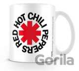 Biely keramický hrnček Red Hot Chili Peppers: Logo