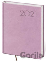 Diář 2021: Print růžová, B6 denní