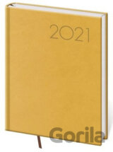 Diář 2021: Print žlutá, B6 denní