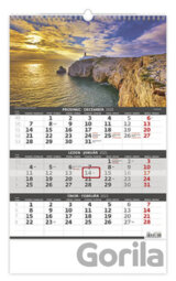 Kalendář 2021 nástěnný: Pobřeží - 3měsíční/Pobrežie - 3mesačný