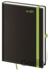 Diář 2021: Black Green, A5 týdenní