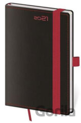 Diář 2021: Black Red, kapesní týdenní