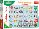 Vzdelávacie puzzle - Treflíci spoznávajú abecedu CZ