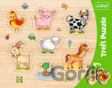 Rámčekové vkladacie puzzle - Zvieratá z farmy