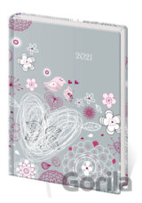 Diář 2021 B6 LYRA denní L384 Birds