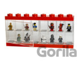LEGO zberateľská skrinka na 16 minifigúrok - červená