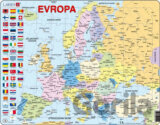 Puzzle MAXI - Mapa Evropy (na šířku)