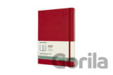 Moleskine  - 12-mesačný červený plánovací diár 2021